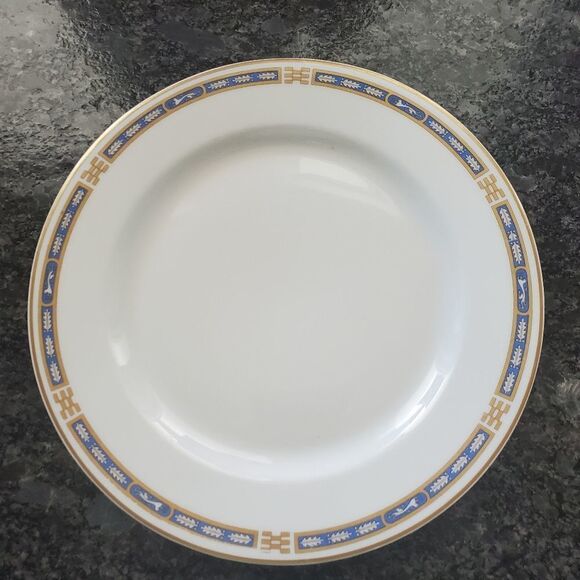VINTAGE Syracuse Mistic Blue Salad plates Set of 2 - Picture 3 of 6